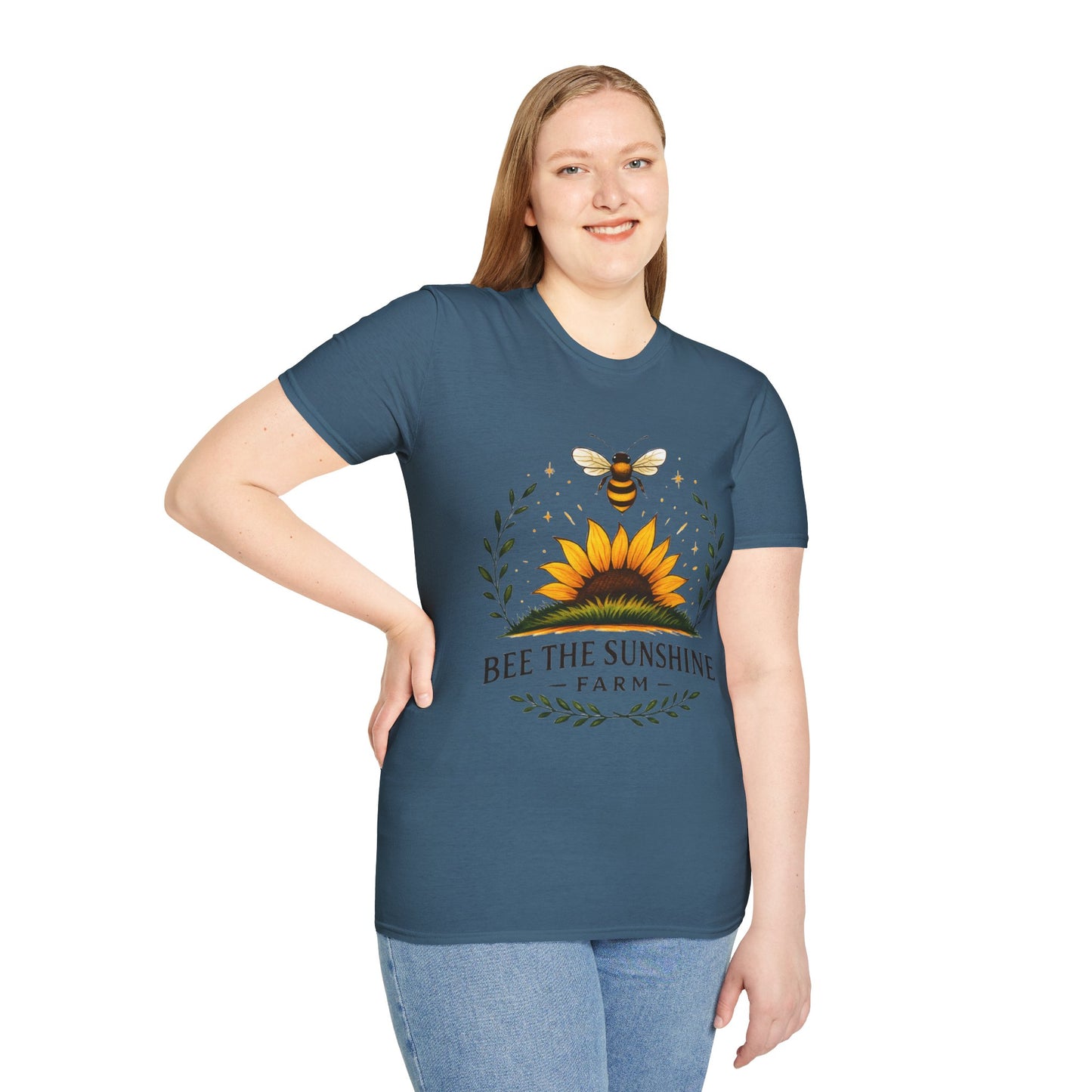 Sunshine Bee Graphic T-Shirt, Farm Life Shirt, Nature Lover Tee, Summer Outfit, Gift for Bee Lovers, Eco-Friendly Apparel