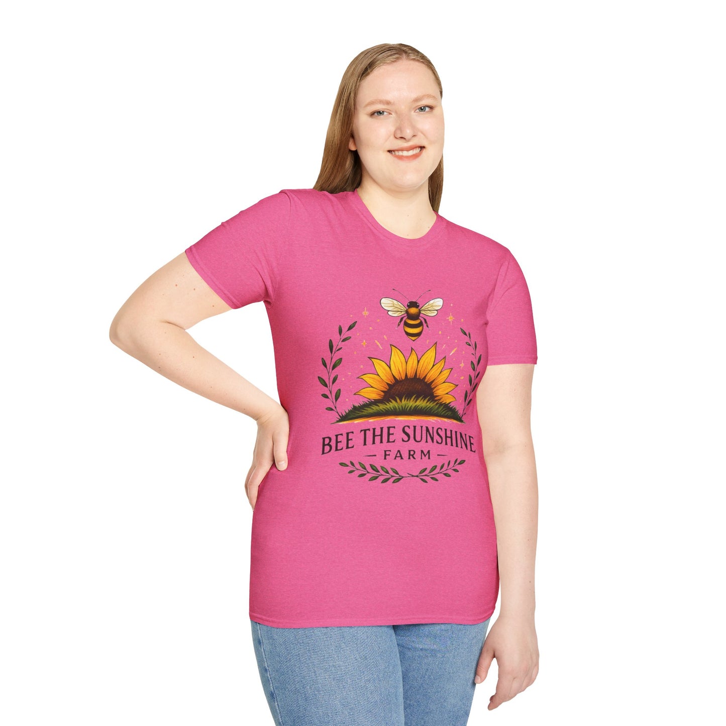 Sunshine Bee Graphic T-Shirt, Farm Life Shirt, Nature Lover Tee, Summer Outfit, Gift for Bee Lovers, Eco-Friendly Apparel