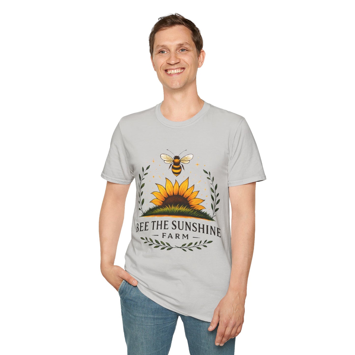 Sunshine Bee Graphic T-Shirt, Farm Life Shirt, Nature Lover Tee, Summer Outfit, Gift for Bee Lovers, Eco-Friendly Apparel