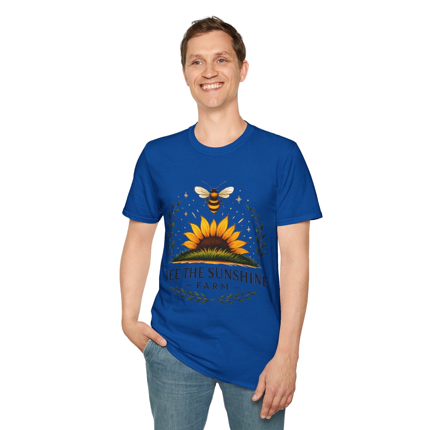 Sunshine Bee Graphic T-Shirt, Farm Life Shirt, Nature Lover Tee, Summer Outfit, Gift for Bee Lovers, Eco-Friendly Apparel