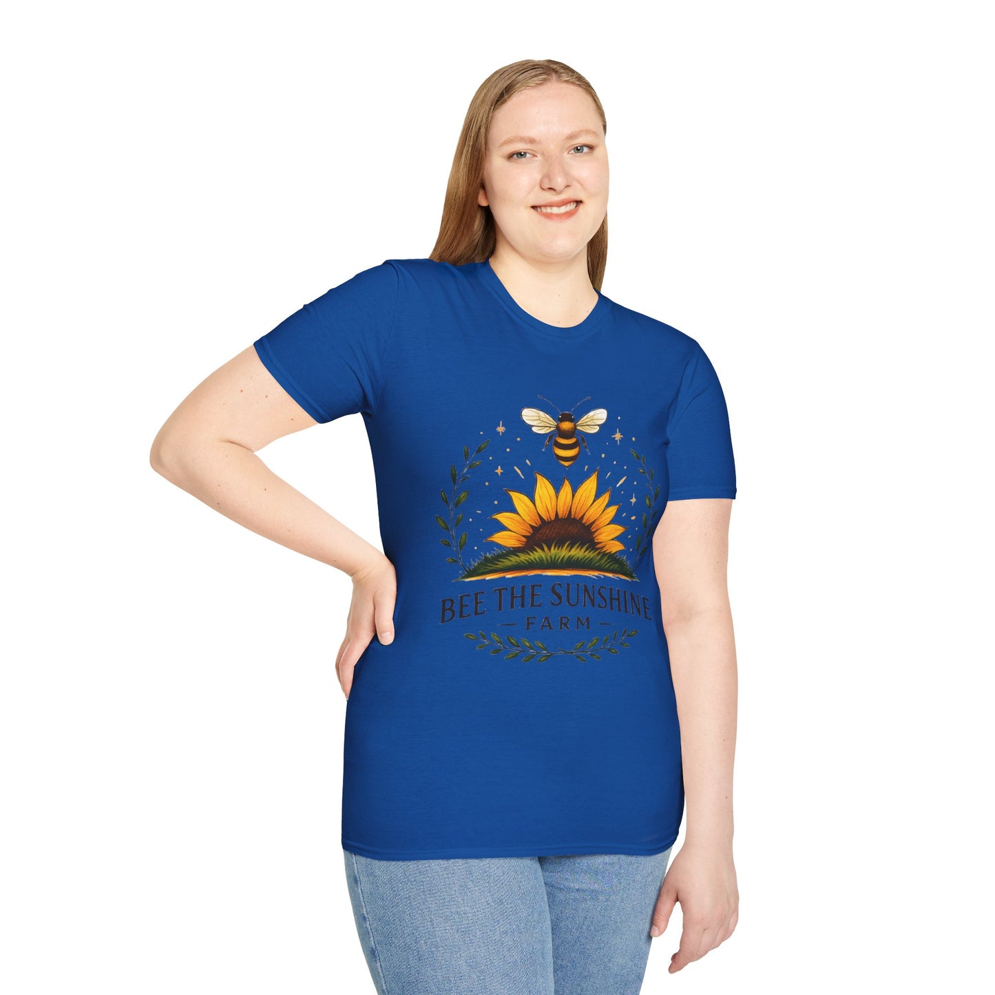 Sunshine Bee Graphic T-Shirt, Farm Life Shirt, Nature Lover Tee, Summer Outfit, Gift for Bee Lovers, Eco-Friendly Apparel