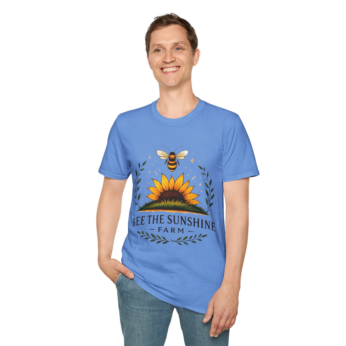 Sunshine Bee Graphic T-Shirt, Farm Life Shirt, Nature Lover Tee, Summer Outfit, Gift for Bee Lovers, Eco-Friendly Apparel