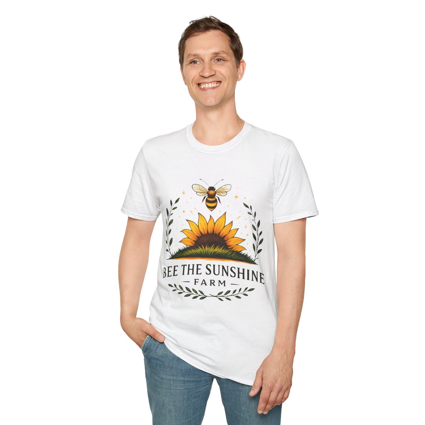 Sunshine Bee Graphic T-Shirt, Farm Life Shirt, Nature Lover Tee, Summer Outfit, Gift for Bee Lovers, Eco-Friendly Apparel