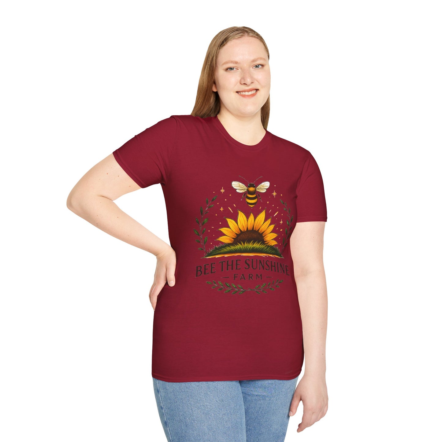 Sunshine Bee Graphic T-Shirt, Farm Life Shirt, Nature Lover Tee, Summer Outfit, Gift for Bee Lovers, Eco-Friendly Apparel