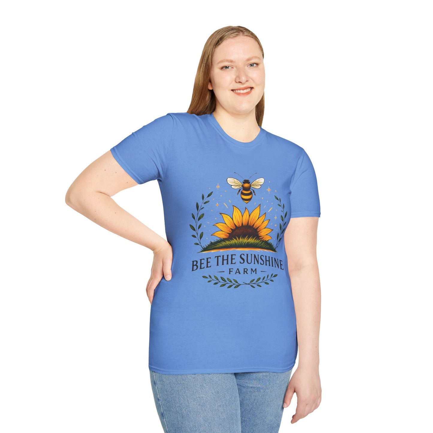 Sunshine Bee Graphic T-Shirt, Farm Life Shirt, Nature Lover Tee, Summer Outfit, Gift for Bee Lovers, Eco-Friendly Apparel