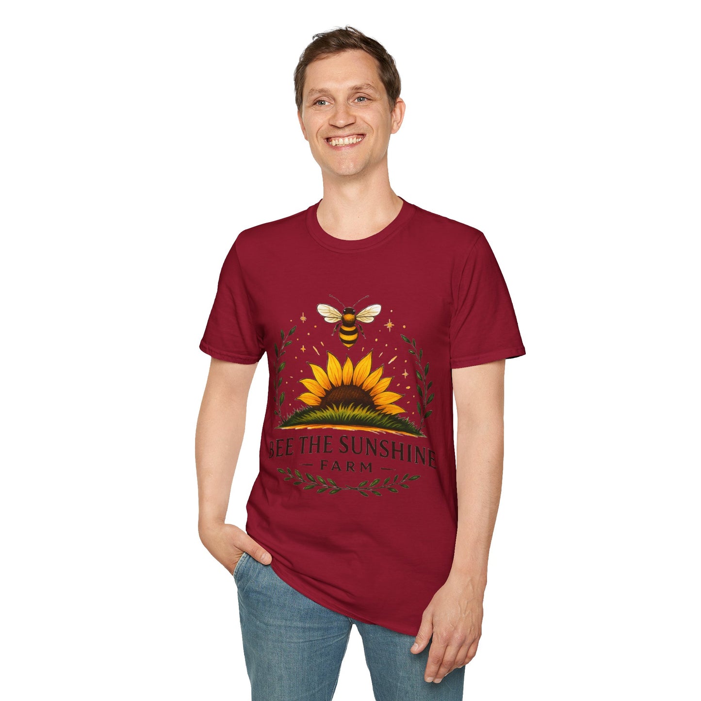 Sunshine Bee Graphic T-Shirt, Farm Life Shirt, Nature Lover Tee, Summer Outfit, Gift for Bee Lovers, Eco-Friendly Apparel