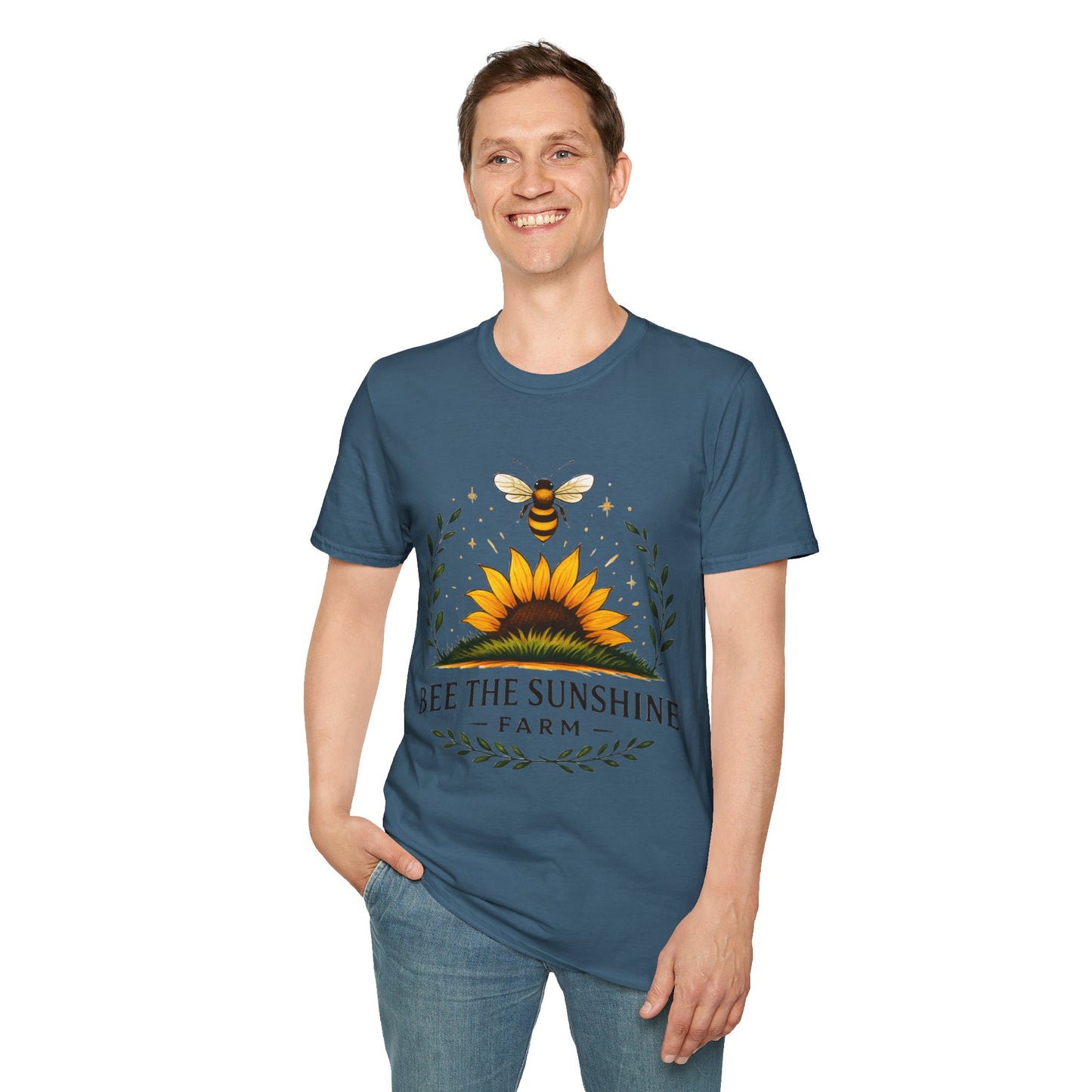 Sunshine Bee Graphic T-Shirt, Farm Life Shirt, Nature Lover Tee, Summer Outfit, Gift for Bee Lovers, Eco-Friendly Apparel