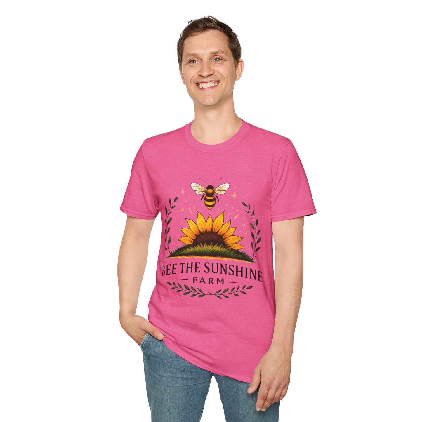 Sunshine Bee Graphic T-Shirt, Farm Life Shirt, Nature Lover Tee, Summer Outfit, Gift for Bee Lovers, Eco-Friendly Apparel