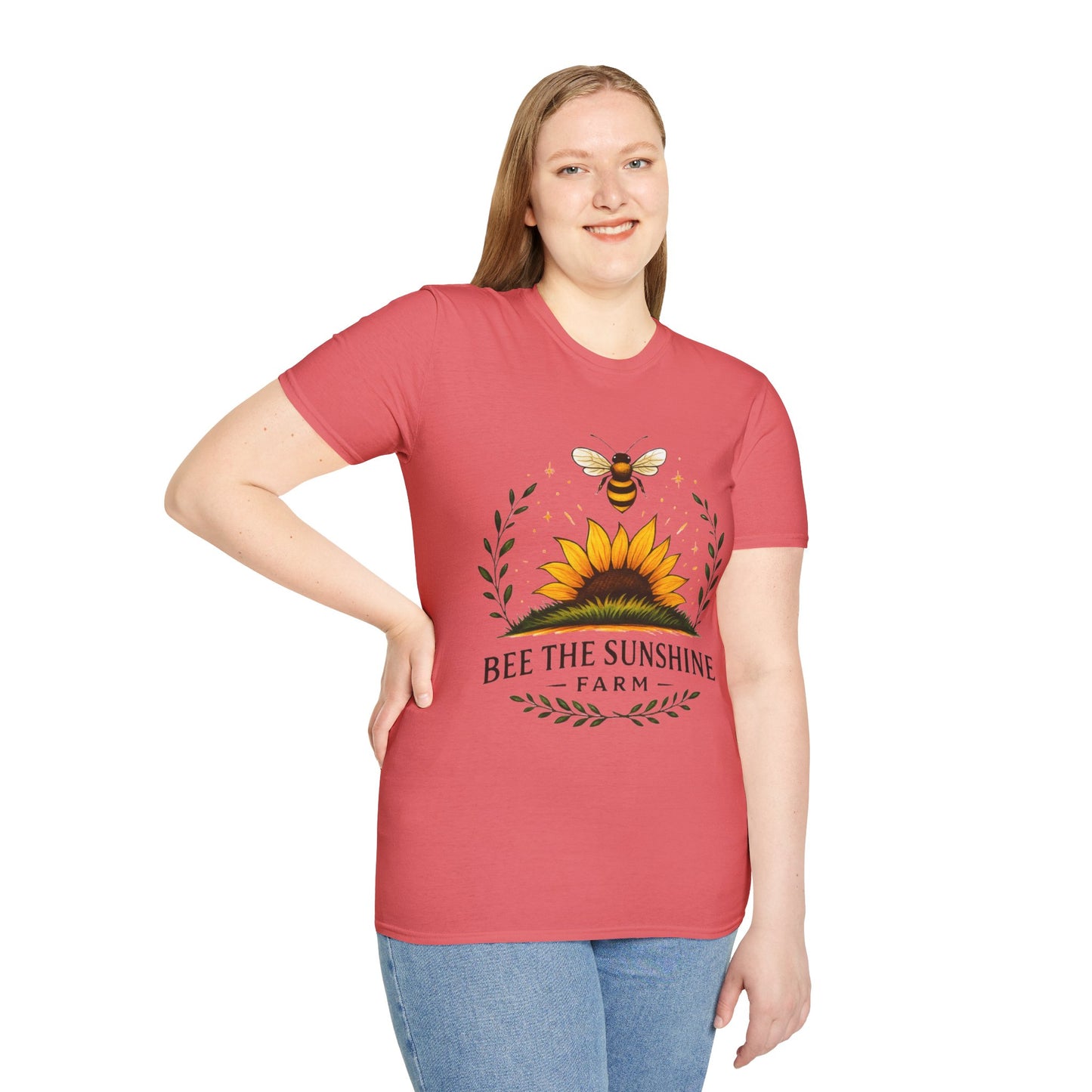 Sunshine Bee Graphic T-Shirt, Farm Life Shirt, Nature Lover Tee, Summer Outfit, Gift for Bee Lovers, Eco-Friendly Apparel