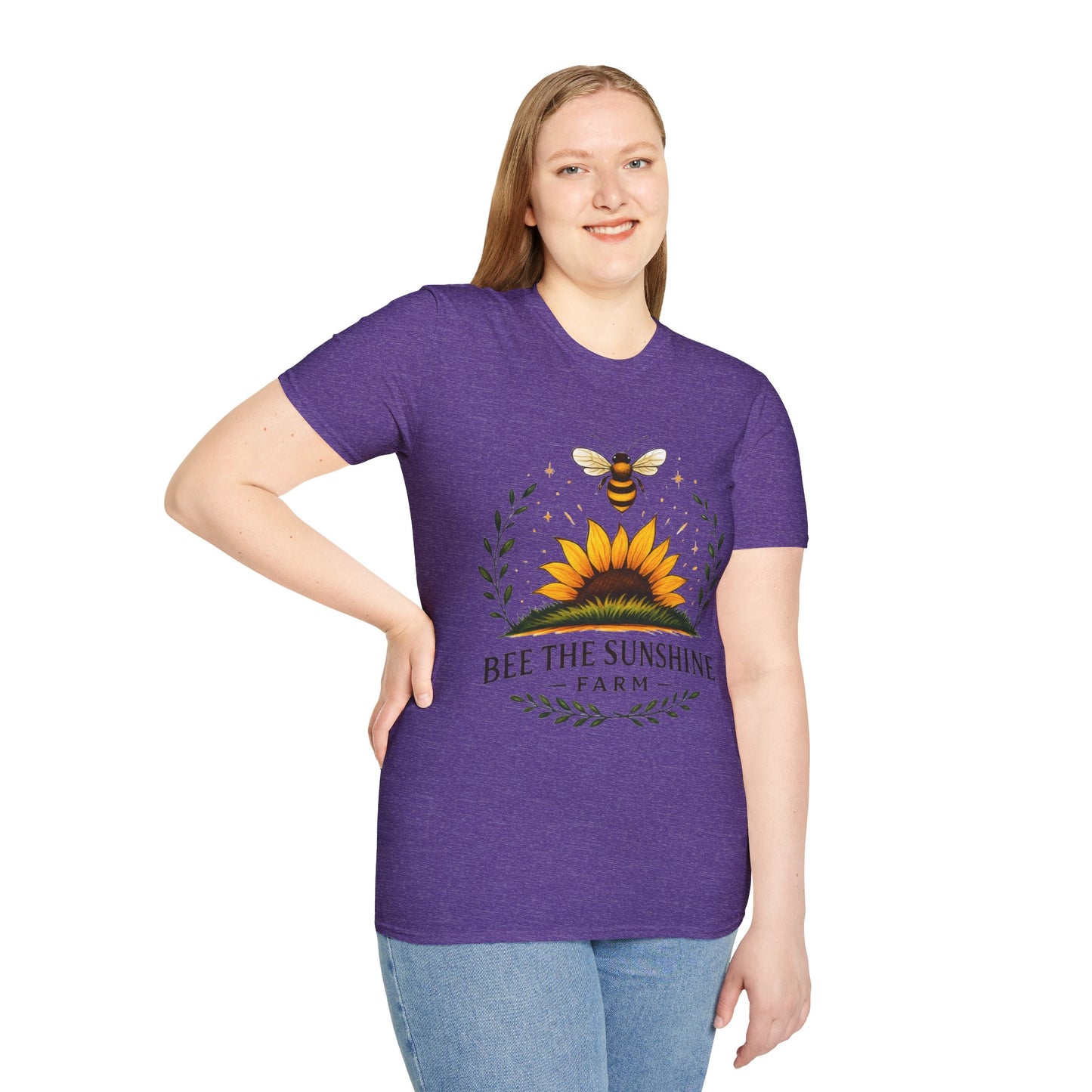 Sunshine Bee Graphic T-Shirt, Farm Life Shirt, Nature Lover Tee, Summer Outfit, Gift for Bee Lovers, Eco-Friendly Apparel