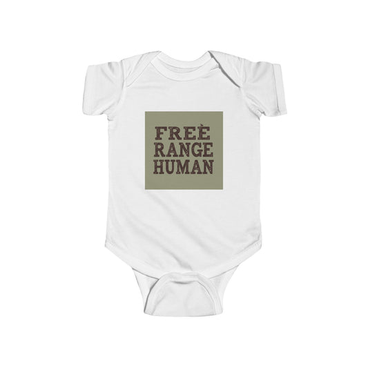 Free Range Human Infant Bodysuit | Cute Baby Clothes, Newborn Gift, Baby Shower, Eco-Friendly Apparel, Funny Baby Outfit
