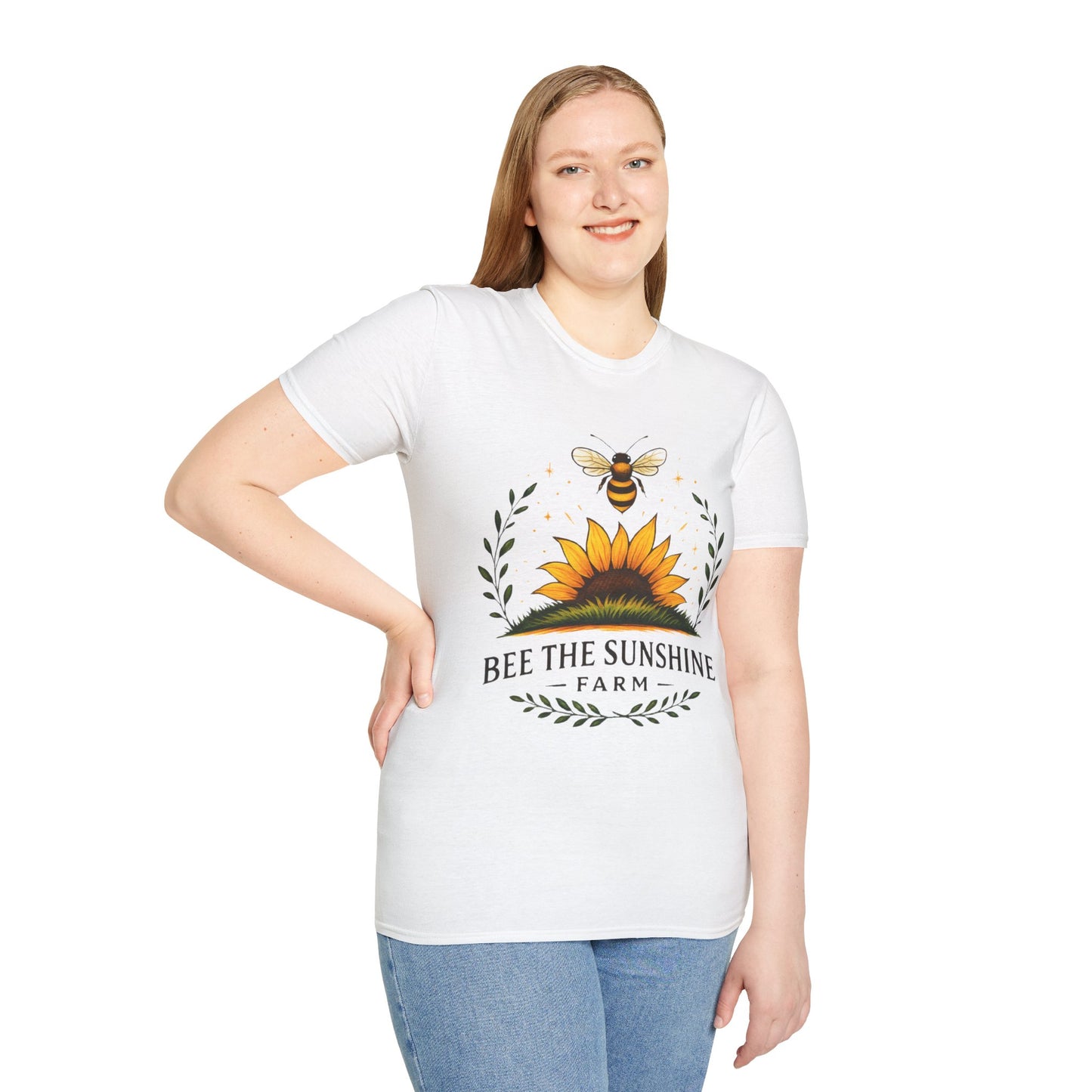Sunshine Bee Graphic T-Shirt, Farm Life Shirt, Nature Lover Tee, Summer Outfit, Gift for Bee Lovers, Eco-Friendly Apparel