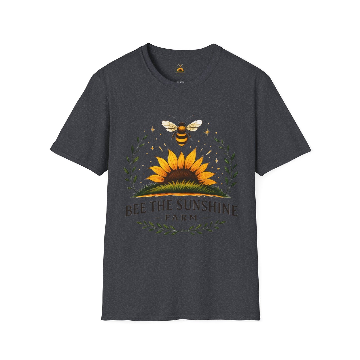 Sunshine Bee Graphic T-Shirt, Farm Life Shirt, Nature Lover Tee, Summer Outfit, Gift for Bee Lovers, Eco-Friendly Apparel