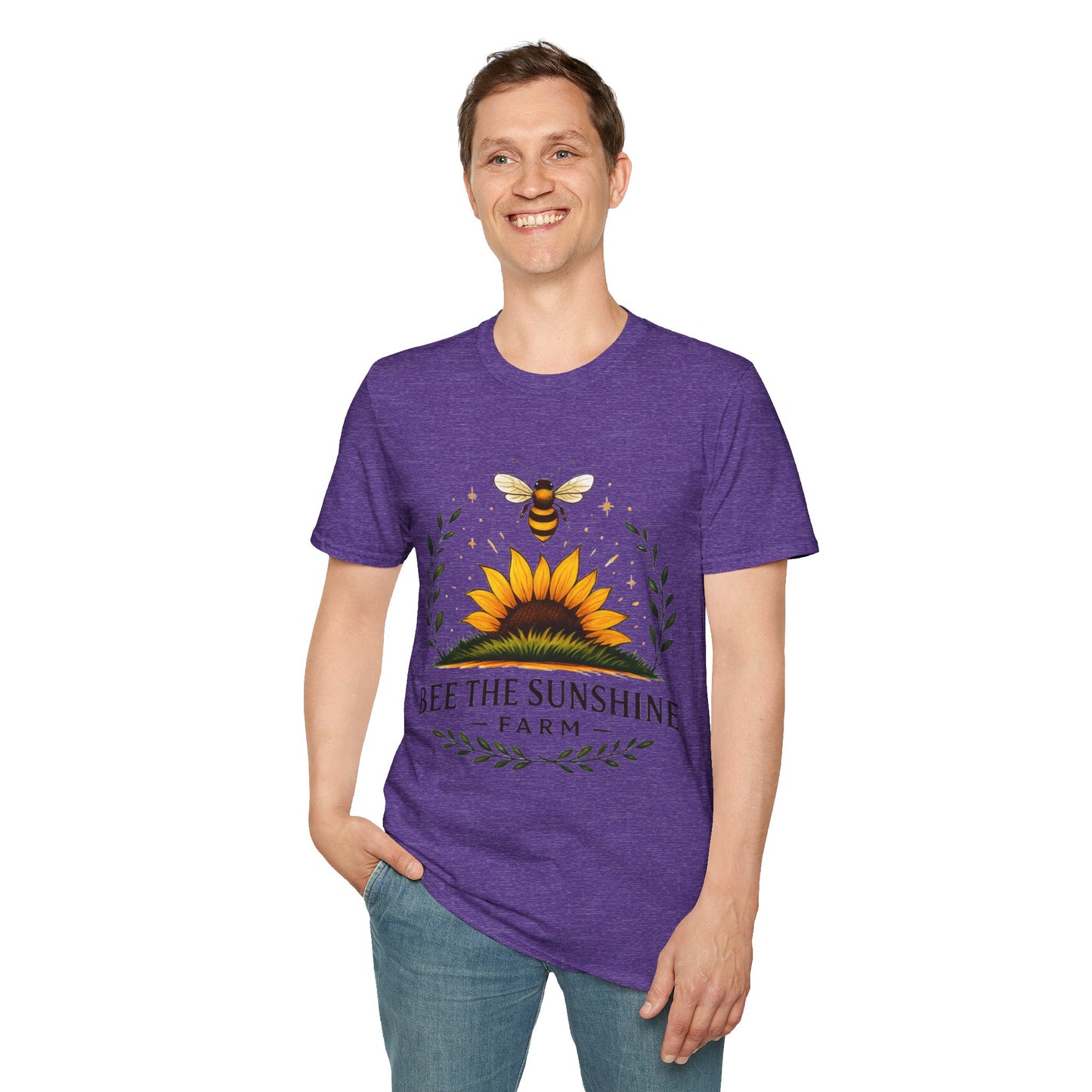 Sunshine Bee Graphic T-Shirt, Farm Life Shirt, Nature Lover Tee, Summer Outfit, Gift for Bee Lovers, Eco-Friendly Apparel