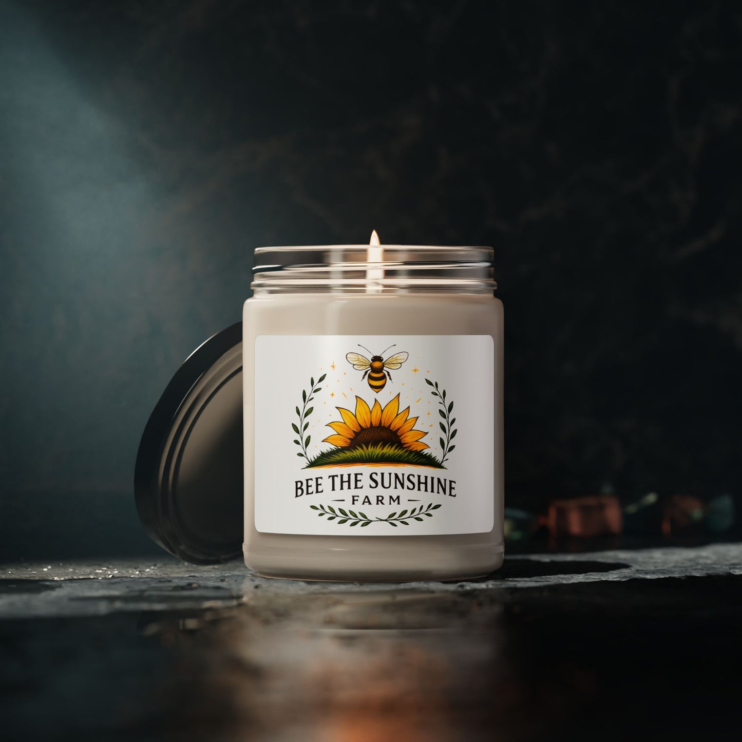 Bee The Sunshine Farm Scented Soy Candle | Natural Aromatherapy, Eco-friendly Gift, Home Decor, Relaxation, Aromatic