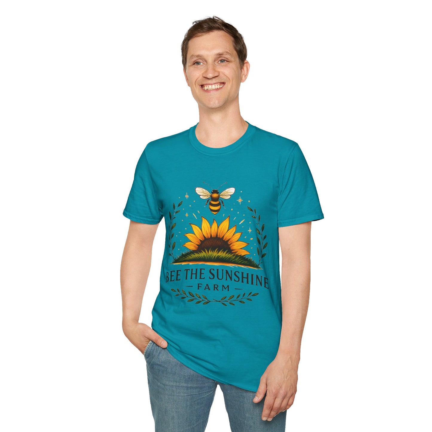 Sunshine Bee Graphic T-Shirt, Farm Life Shirt, Nature Lover Tee, Summer Outfit, Gift for Bee Lovers, Eco-Friendly Apparel