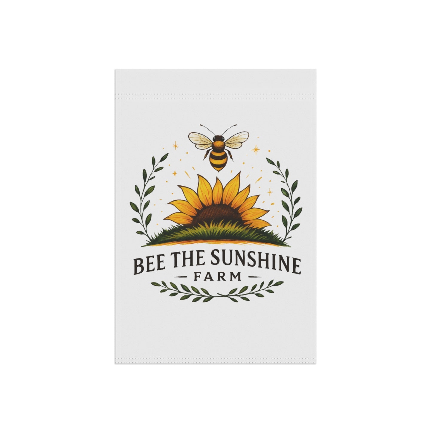 Bee the Sunshine Farm Garden Banner, Sunflower Outdoor Decor, Spring Home Accents, Farmhouse Garden Sign, Unique Gift for Garden Lovers