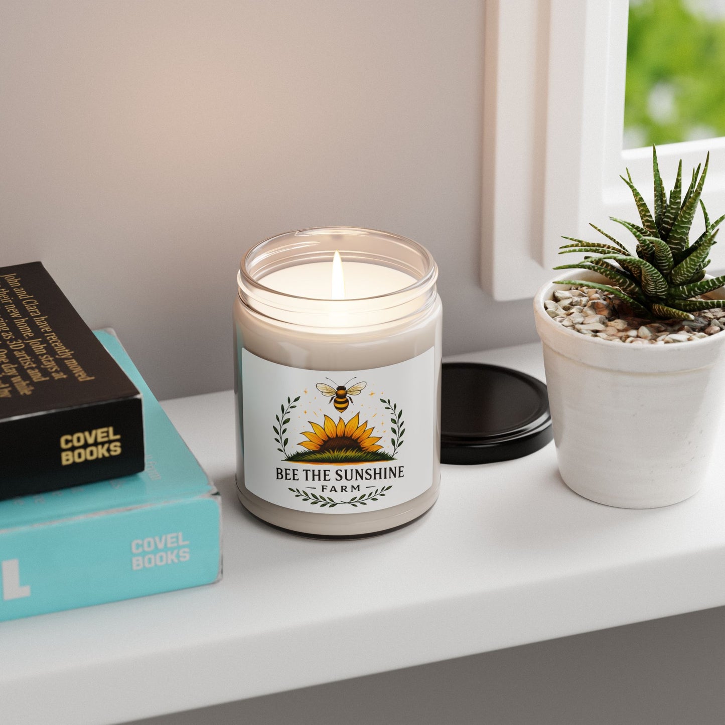 Bee The Sunshine Farm Scented Soy Candle | Natural Aromatherapy, Eco-friendly Gift, Home Decor, Relaxation, Aromatic