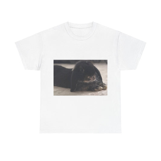 Cozy Rabbit Lover's Unisex Tee, Cute Animal Shirt, Gift for Pet Owners, Casual Everyday Wear, Birthday Present, Animal Lover Apparel